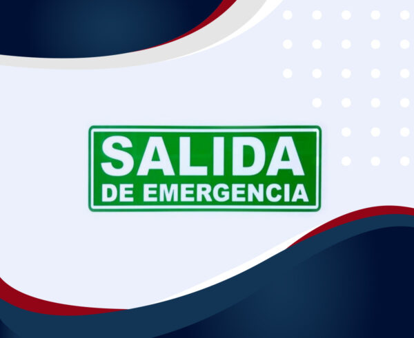 Cartel salida de emergencia